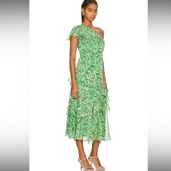 ASTR The Label Victoriana One Shoulder Floral Midi Dress - Picture 5 of 6